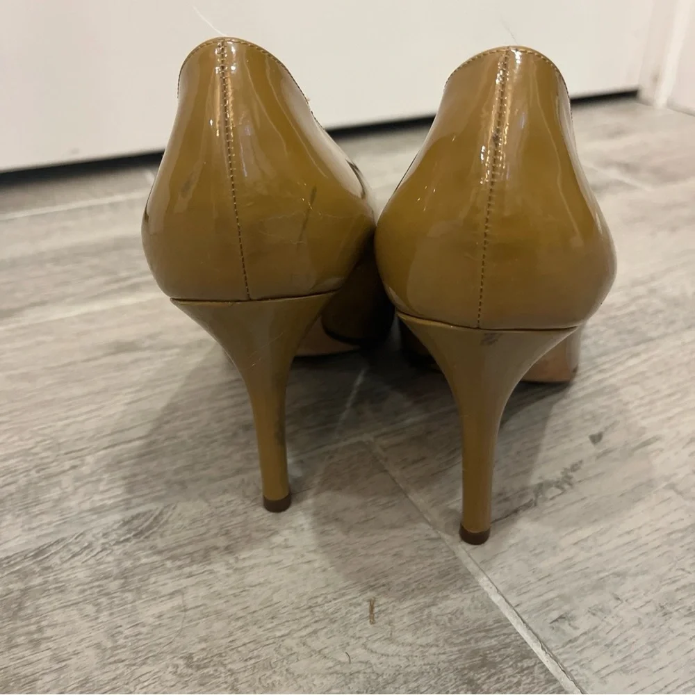 Kate Spade Women's Tan Patent Heels‎ Stiletto Pumps Size 7.5 B